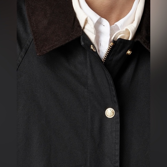 J Crew Long Barn Jacket™ in waxed cotton twill CC954 - Picture 3 of 7